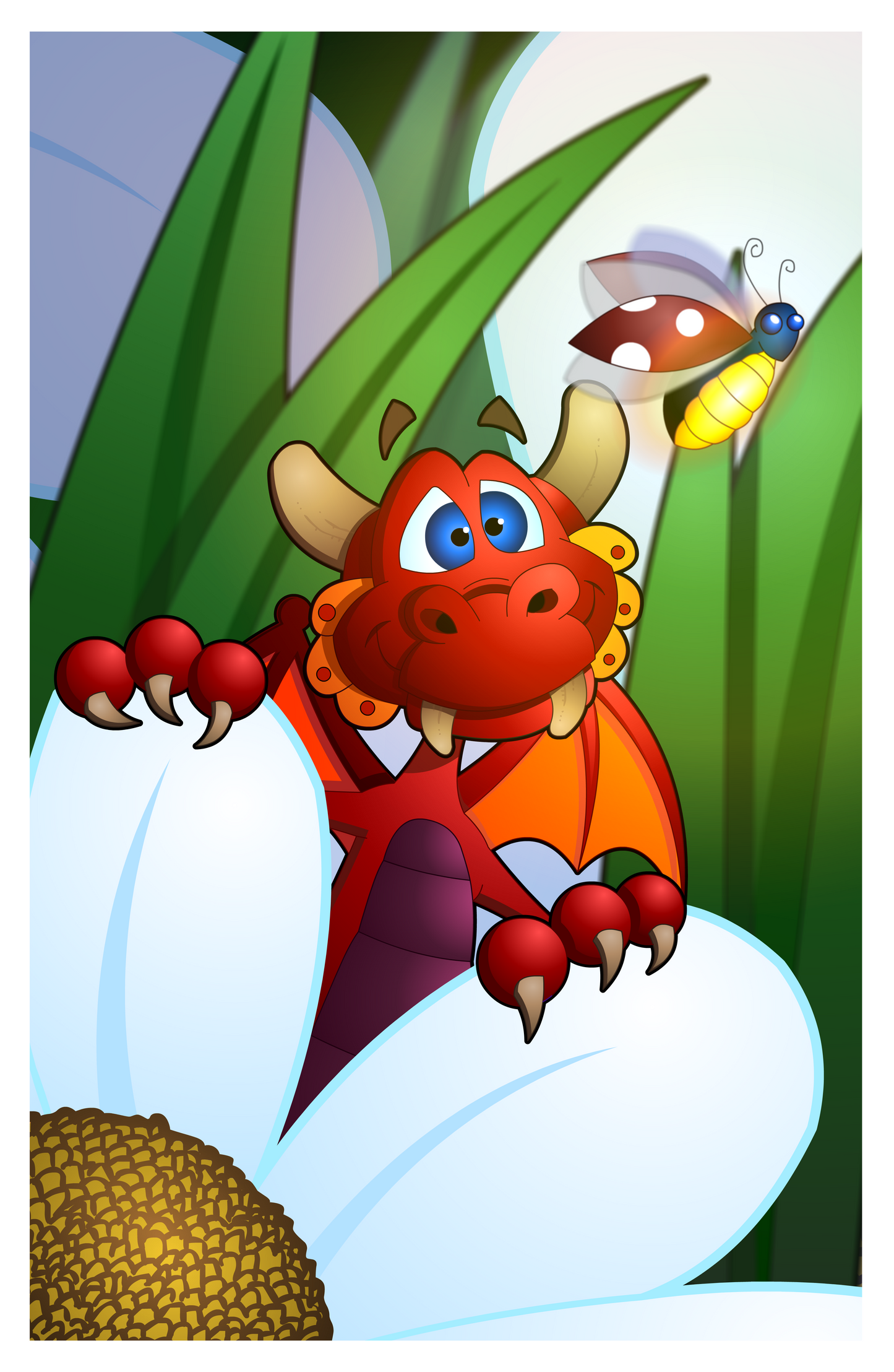 Buggy The Dragon - 11"x17" Art Print