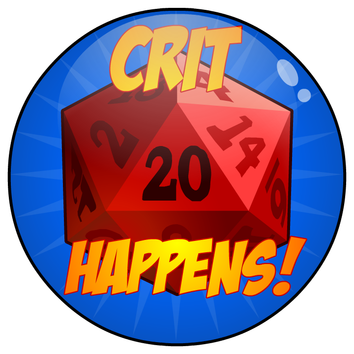 Crit Happens 3" Sticker