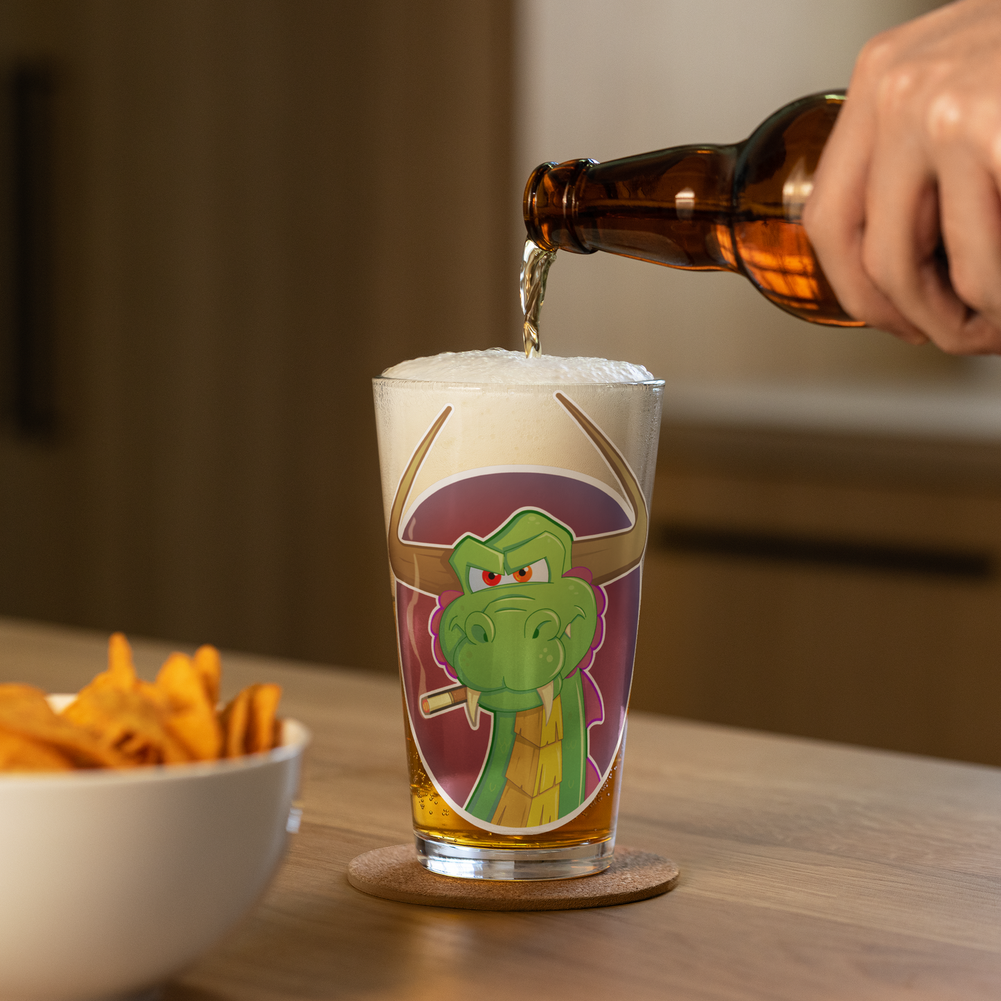 Green Dragon - Pint Glass