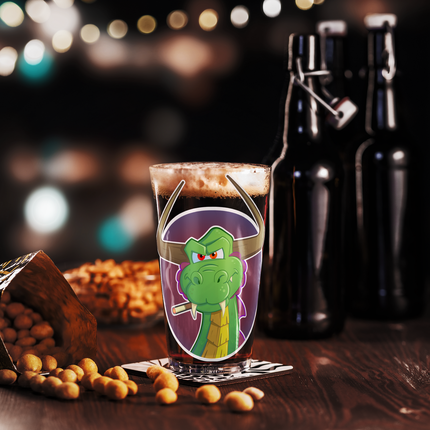 Green Dragon - Pint Glass