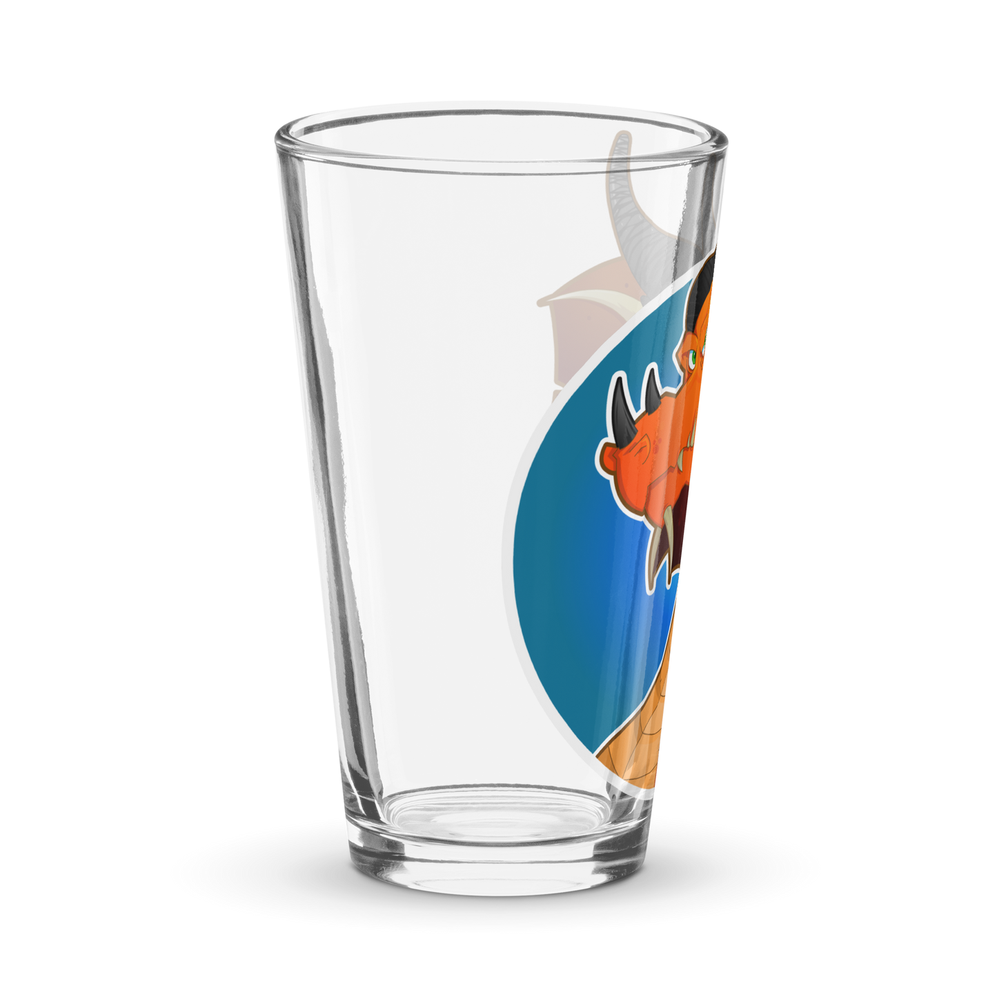 Orange Dragon - Pint Glass