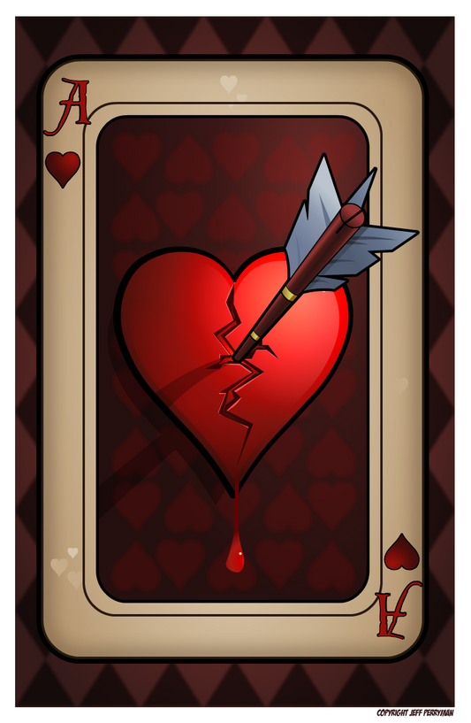 Ace of Hearts - 11"x17" Art Print