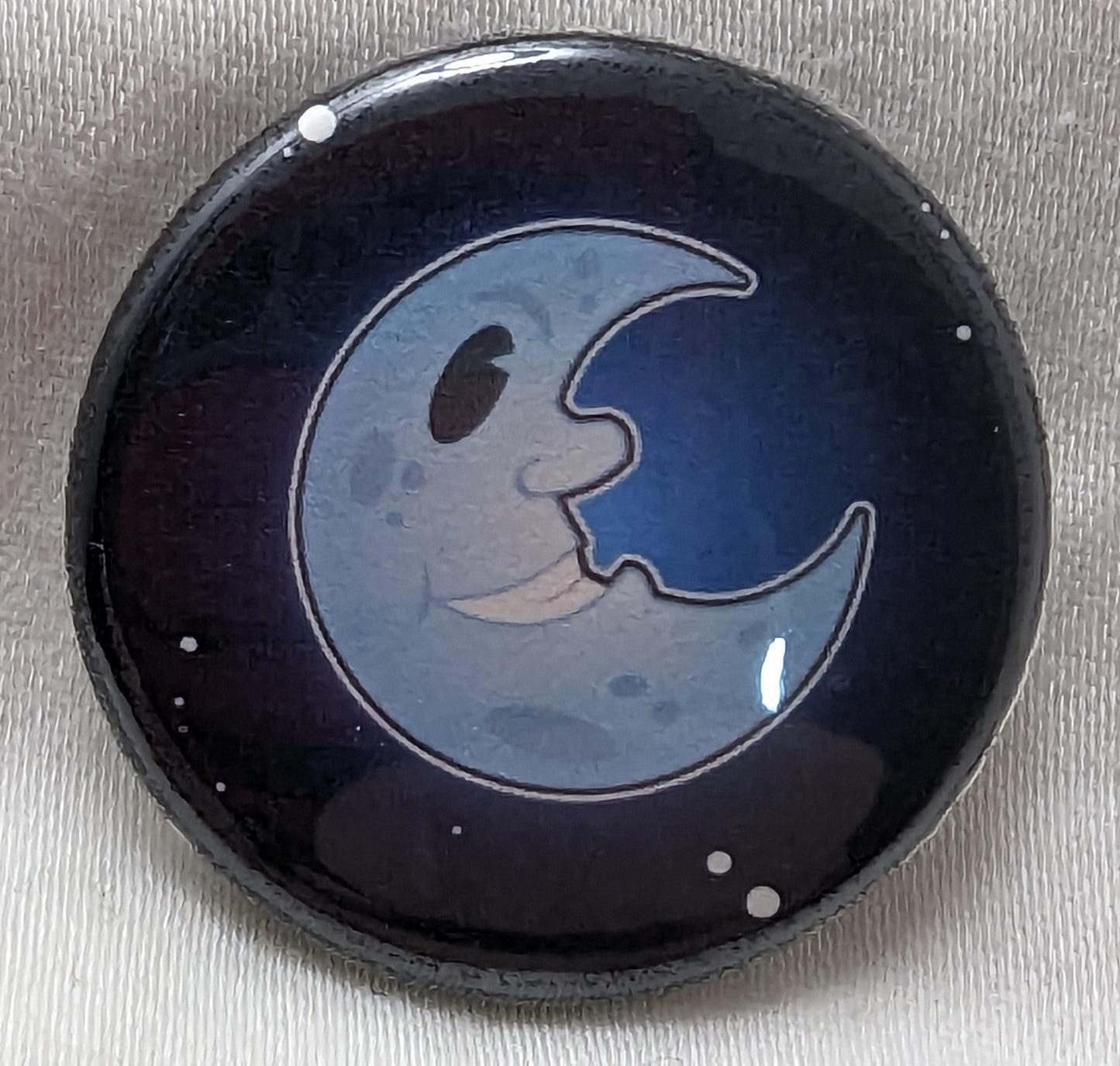 Moon Face 1.25" (32mm) Button