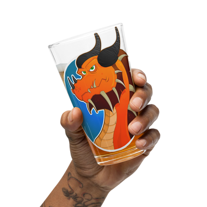 Orange Dragon - Pint Glass