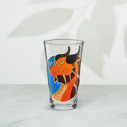 Orange Dragon - Pint Glass