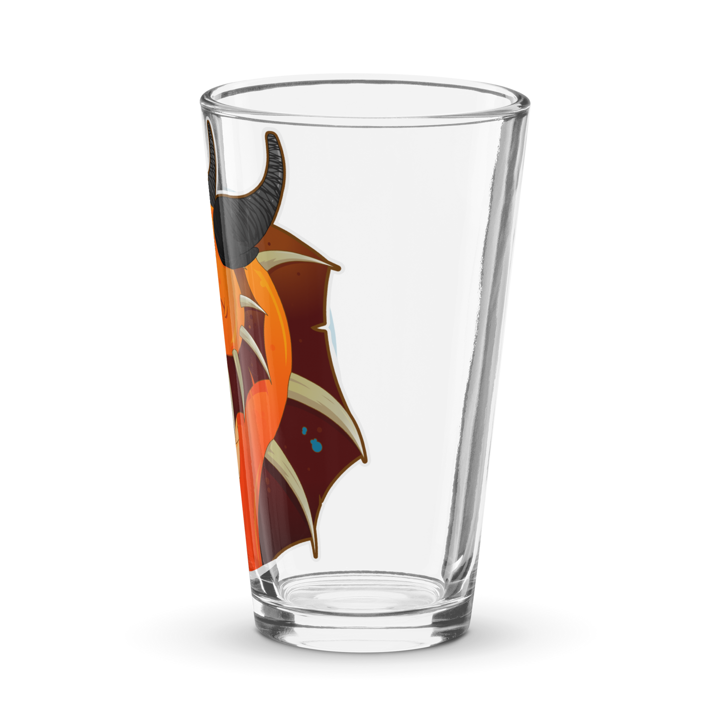 Orange Dragon - Pint Glass